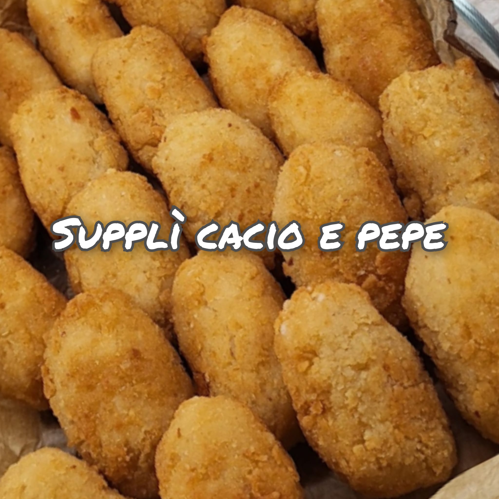 Supplì cacio e pepe