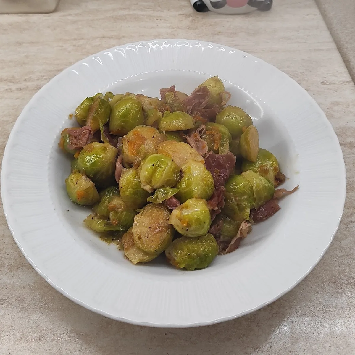 Cavoletti di Bruxelles in padella con speck